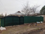 Ворота распашные с отдельно стоящей калиткой "Гэлекси +" 1