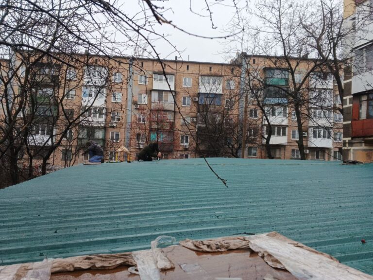 Навес Односкатный из Профнастила 2